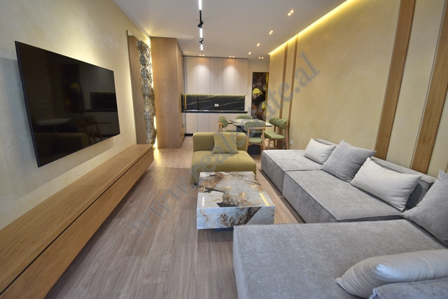 
Modern two bedroom apartment for rent in Mine Peza Street, part of Golden Tower Residence, in Tira